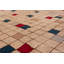 Magnifique tapis de style Kilim de style Mid-Century rétro à tissage plat géométrique
