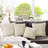 Decorative Compression White Faux Rabbit Fur Flannel Square Throw Pillow Covers With Inserts-4449266