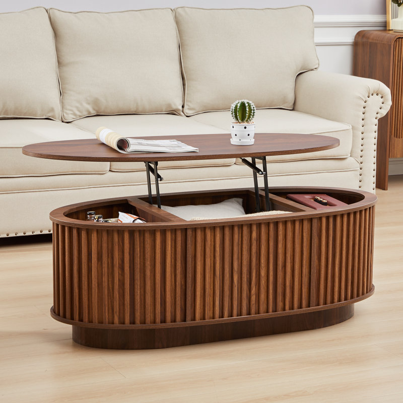 Lift Top Coffee Table With Storage, Walnut