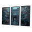 Ensemble de décorations murales gris et gris Stormy Charm I - College & University Buildings-1178579076-1178579073