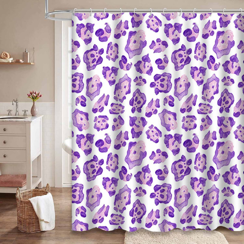 Rideau de douche imperméable bleu marine, rideaux de douche pour la salle de bain avec 12 crochets, L 72 po x l 84 po