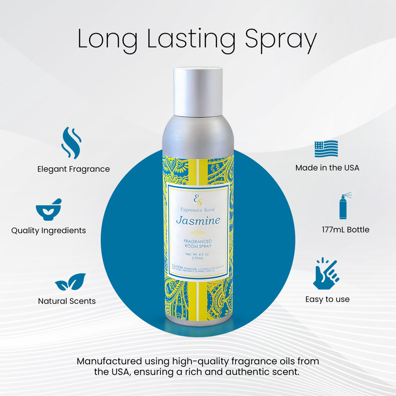 Expressive Scent Jasmine Fragranced Room Spray 6 oz