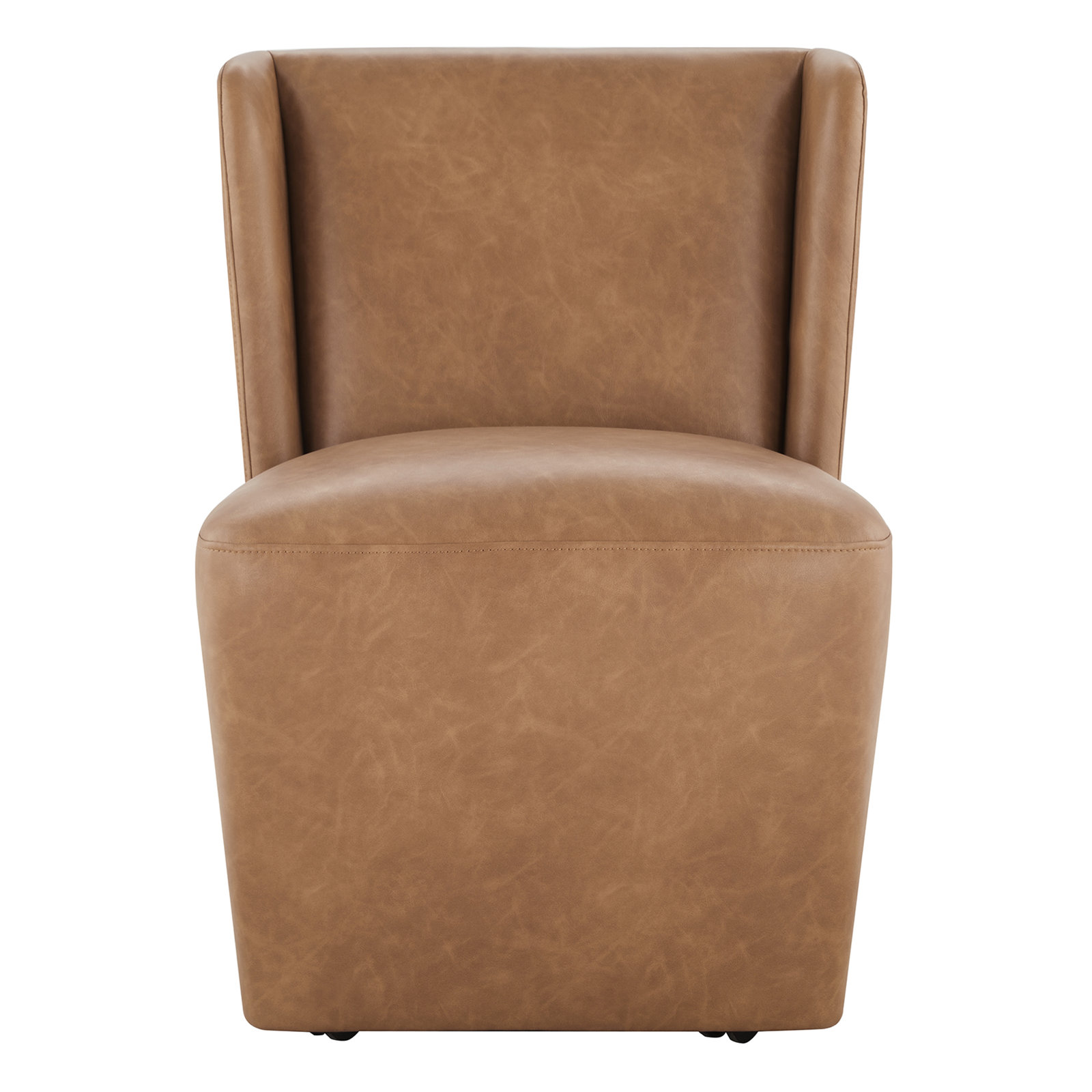 Ardeth Upholstered Side Chair, Copley Cognac Performance Vegan Leather