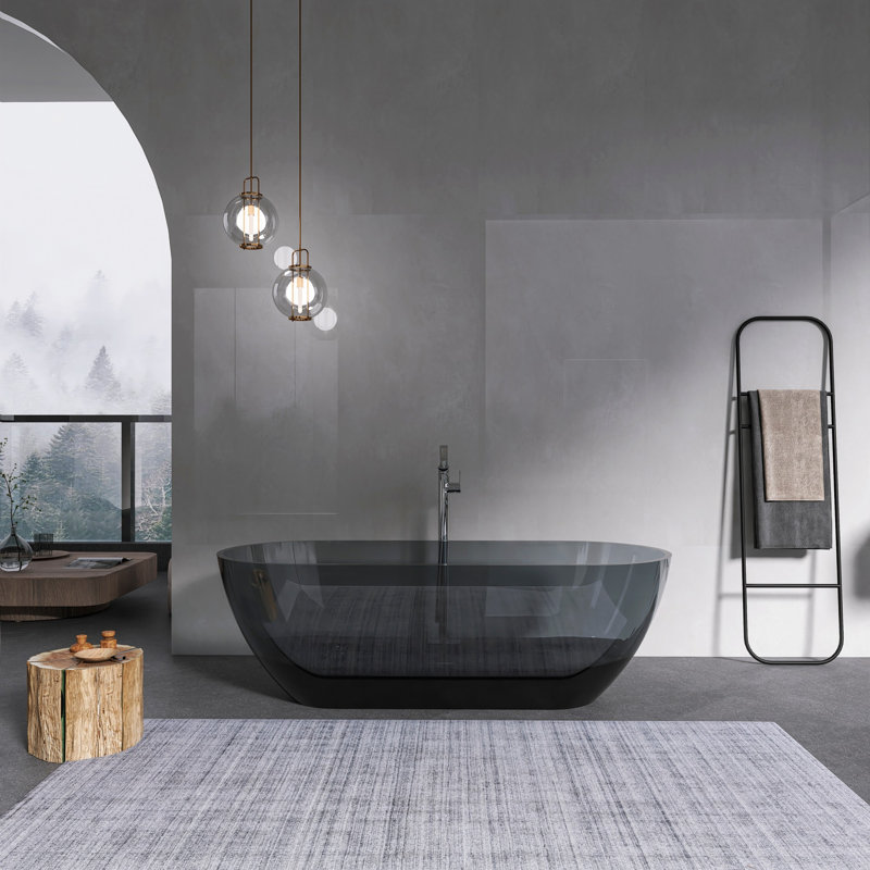 Baignoire de trempage autoportante à surface solide