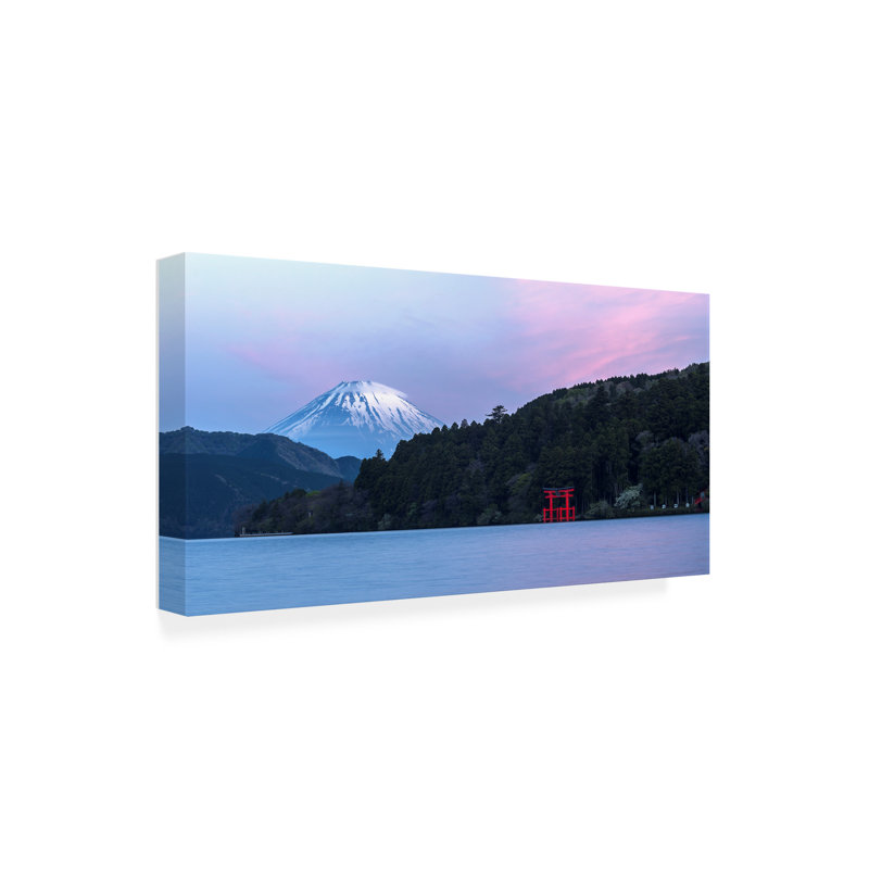 Œuvre sur toile fauve rose bolologienne, H 10 po x l 19 po