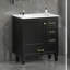 Meuble-lavabo à trois tiroirs en céramique-106164207