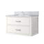 Meuble-lavabo simple blanc 30 po X P 22 po D, avec plateau en marbre de Carrare-1215763352-1215763353