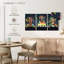 «Dogs Abstract», reproduction d'art sur toile-93059157