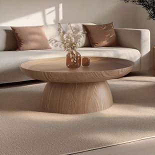 Retro minimalist round coffee table