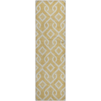 Premium Machine Washable Cerrito Gold Rug
