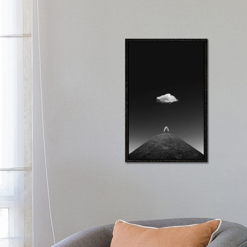The Illuminated Sheep by Kathrin Federer - Print on Canvas, 66.04 cm H x 45.72 cm W, Black Framed