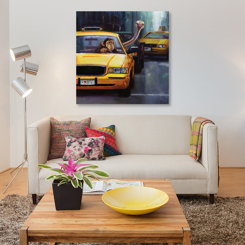 «Take Me Home» par Lucia Heffernan, reproduction d'art sur toile tendue, H 18 po x l 18 po x P 1,5 po, Toile avec cadre noir