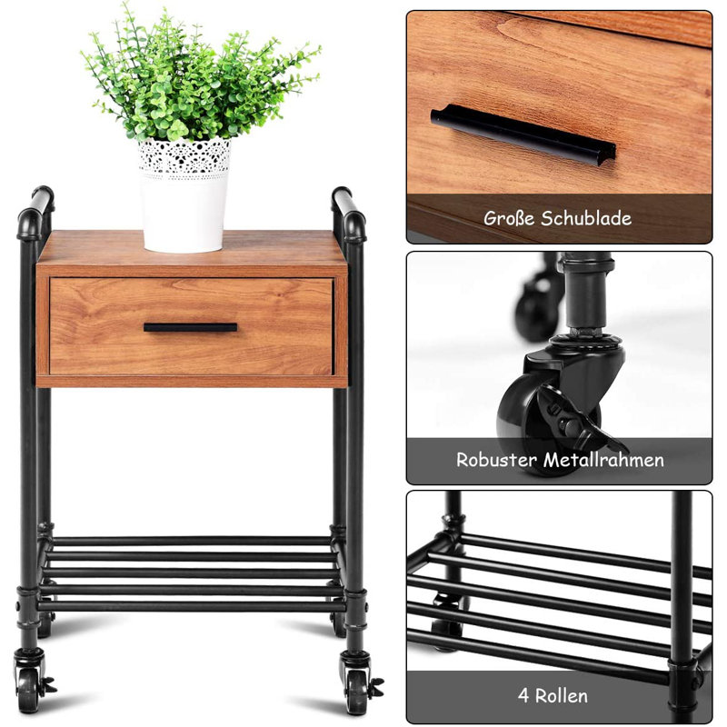 Gully Side Table with Storage