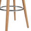 Amethyst Counter Stool with Solid Wood Frame