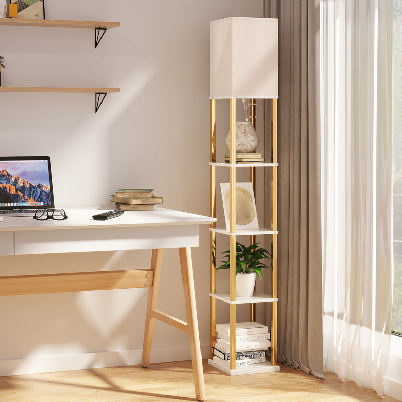 70.07'' Column Floor Lamp, Gold