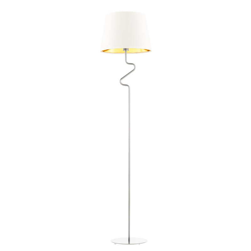 Roncy 174cm Traditional Floor Lamp, White, White