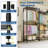 5-Tier Heavy Duty Clothes Rack 1630LBS Metal Garment Rack Wire Shelves Wardrobe Closet 15.5"D x 67.6"W x 76.5"H