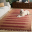 Fibre naturelle 124% jute tissé à la main à 70%; Tapis abstrait 30% coton-1443509407