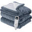 Couverture électrique, flanelle à nervures douces, chauffage avec 4 réglages de temps, 6 niveaux de chaleur, arrêt automatique avec minuterie de 3 heures, GentleSoft ™-102355035-102355039-122920317