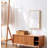 39.37" Brown Rectangular Solid Wood Shoe Storage