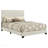 Efram Cream Upholstered Full Panel Bed