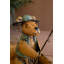  Figurine décorative en forme d'ours en fer recyclé H 16 po