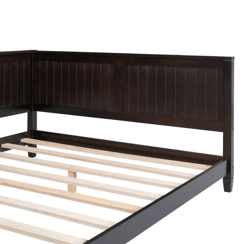Full Size Wood Daybed/Sofa Bed With Classic Mid-Century Design And Versatile Functionality, Perfect For Any Home Decor.