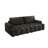 90.2" Modern Teddy Fabric Convertible Sleeper Sofa Bed with Hidden Storage, King Size 3-in-1 Reclining Couch for Living Room & Apartment-1949477723