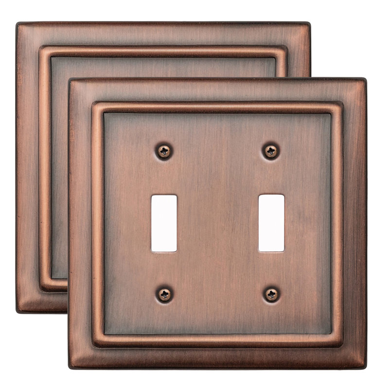 2 - Gang Toggle Light Switch, Copper, 2