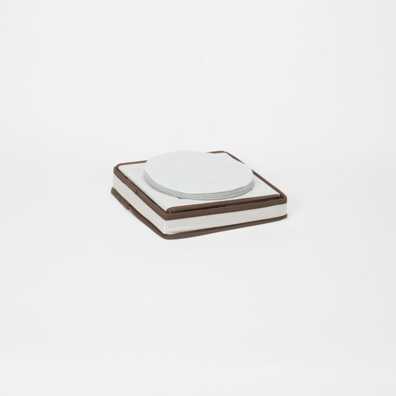  China Plate Storage Box, Holds 12 Dessert Plates or Bowls, Windowed Panel, Sturdy Frame and Reinforced Handles, Felt Cushions, Fully Removable Lid