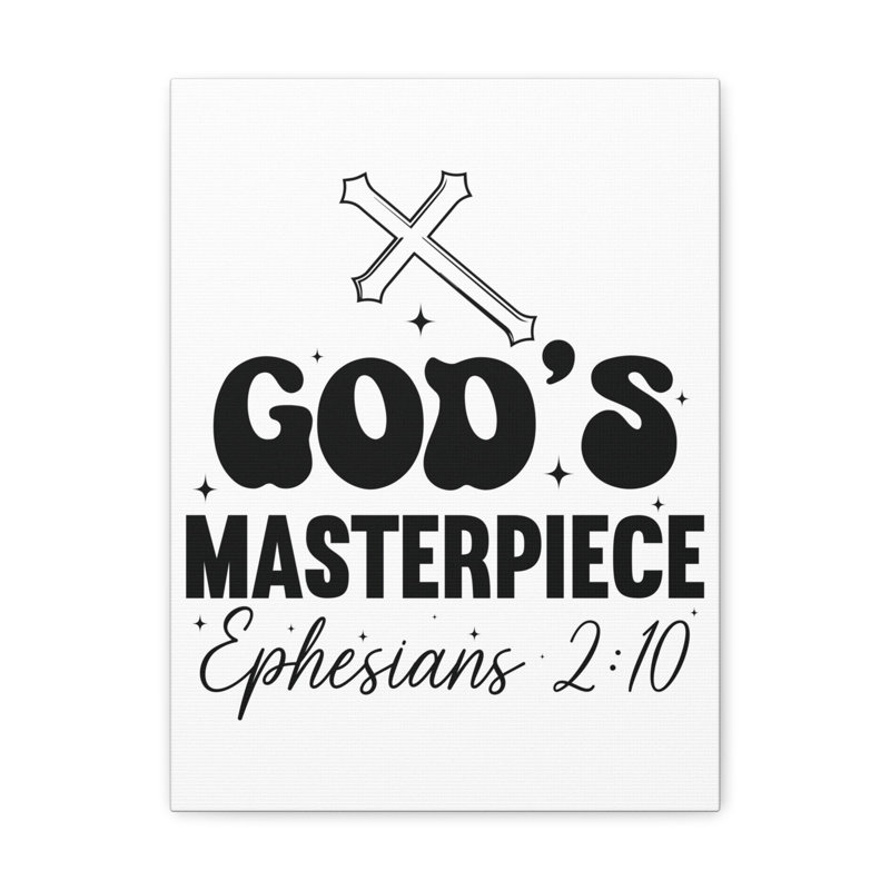 Trinx Scripture Walls Ephesians 2:10 You are God's Masterpiece Bible Verse Canvas Christian