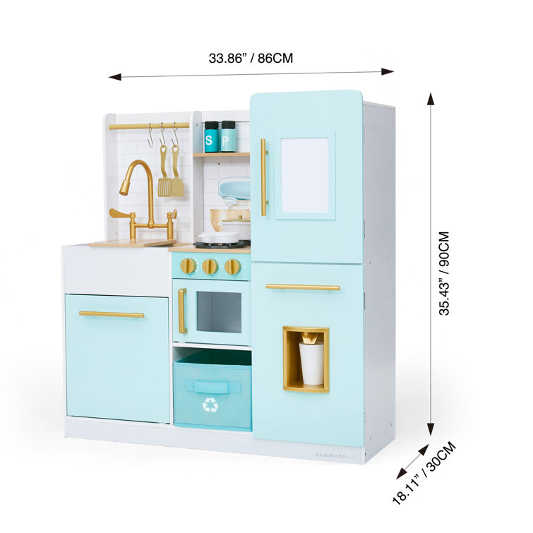 Turquoise Kitchen for little Chef, Toys \ Household appliances and  kitchens