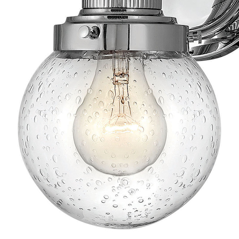 Poppy 1-Light Dimmable Bath Sconce, Chrome