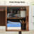 55'' Computer Desk With 2 Storage Cabinets, Mid Century Executive Desk With Charging Station, Modern Home Office Large Desk With Adjustable Metal Legs-1263195532-1254543602