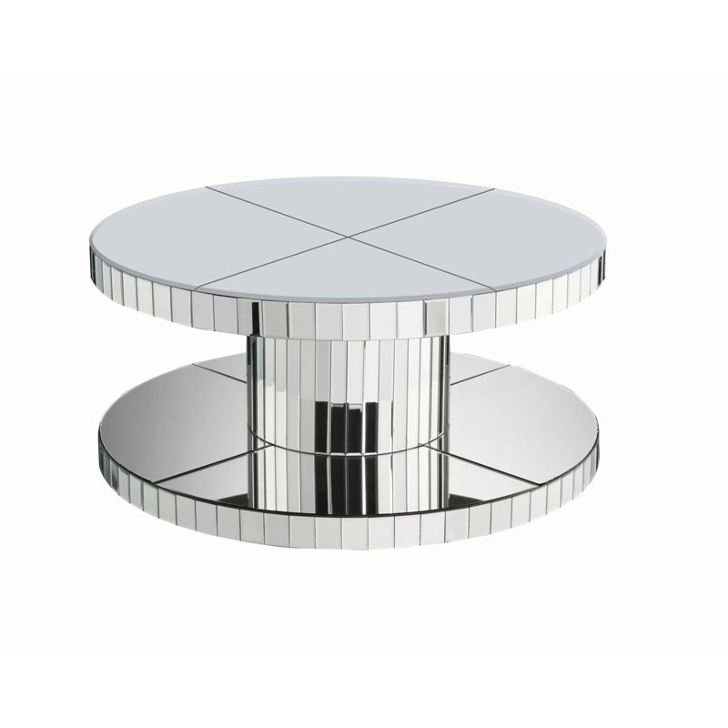 Round Mirror Coffee & End Table