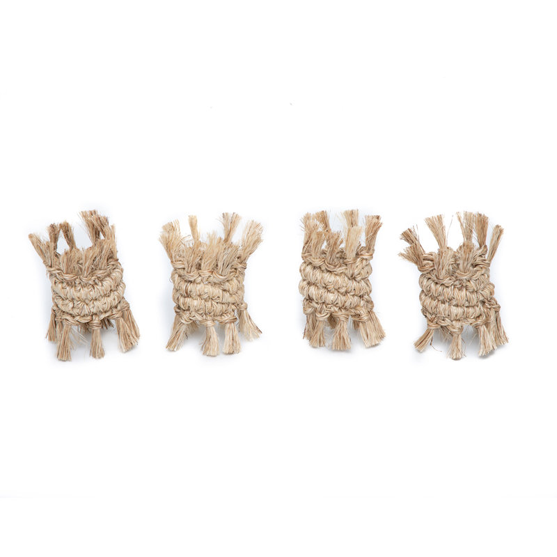 Fringe Napkin Rings - Set of 4