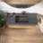 47'' Wall Mounted Bathroom Sink Solid Surface Vessel Sink with Faucet Hole-99363783