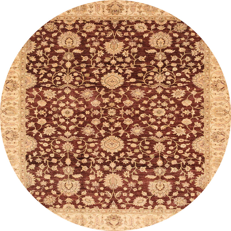 Tapis abstrait moderne 3881, Rond 7 pi