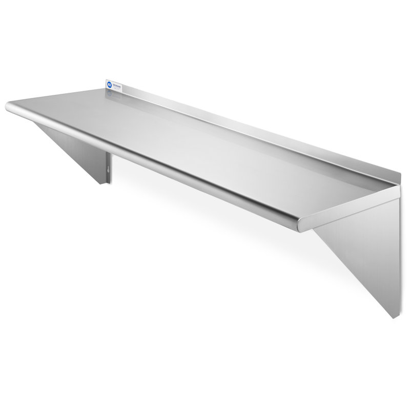 Metal Bracket Shelf, 18.5" H x 48" W x 12" D