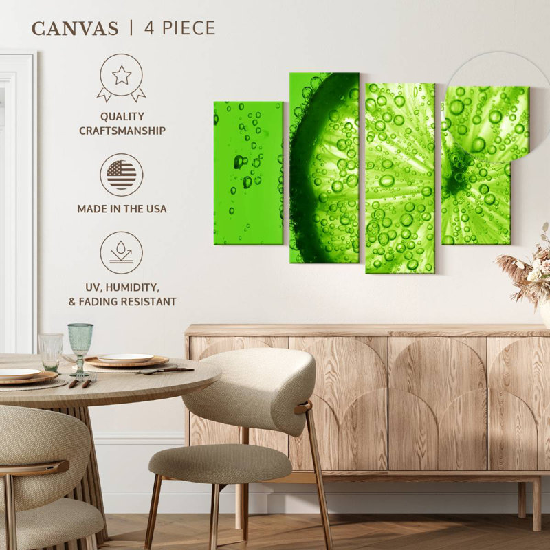 Yarlin Lime Slice, 22" H x 36" W