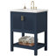 Meuble-lavabo simple 24 po avec plateau en céramique, meuble-lavabo autoportant avec cadre en bois massif et rangement pour porte-712126643-712126655-730295054
