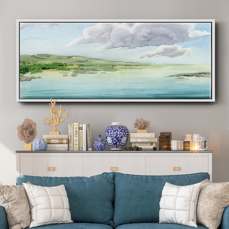 Clear Lagoon II- Framed Canvas