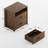 23” 2 Drawer Nightstand with Finished Back-638320345