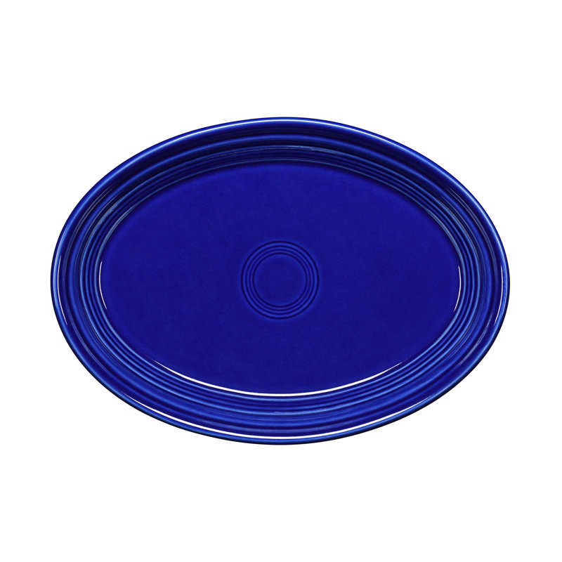 Plat de service ovale Fiesta Serveware, H 1,25 po x l 6,88 po x L 9,63 po, Tombée de la nuit