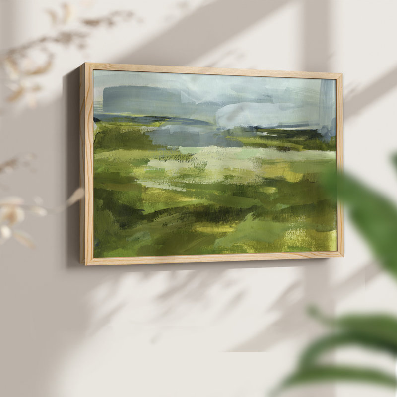 Emerald View I - Reproduction encadrée - Restickable, H 8 po x l 10 po, Naturel