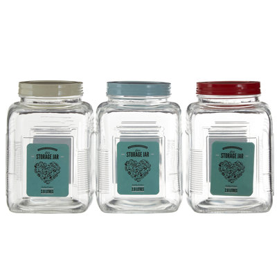 Luca Glass Jar - Set of 3