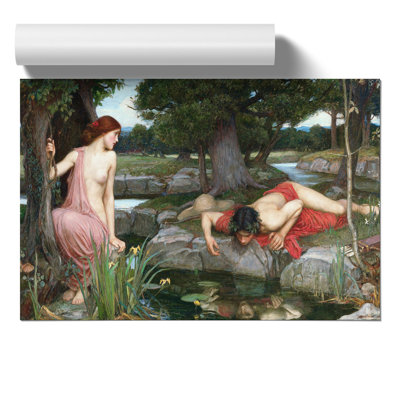 Echo and Narcissus by John William Waterhouse - Frameless Print