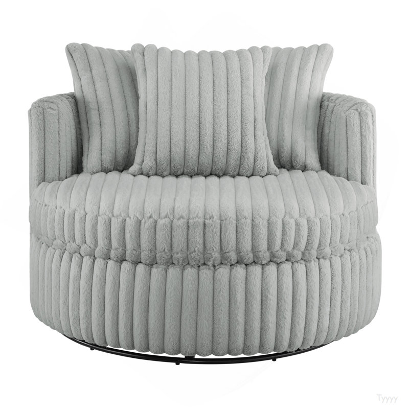 Fauteuil demi-tonneau surdimensionné Mindy