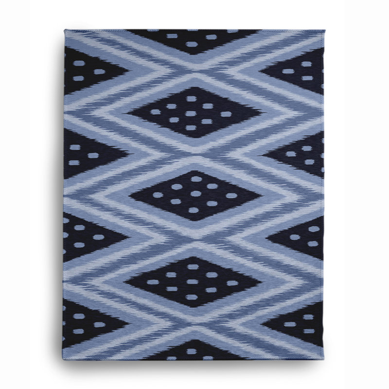 Tapis en chenille 60_Diamond & Dots, Rectangle 4 pi x 6 pi