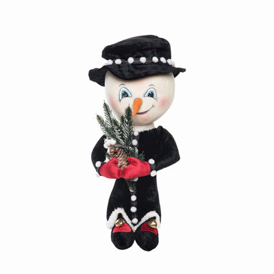 Sullivan Snowman Joe Spencer Gathered Traditions Christmas Art Doll Figure